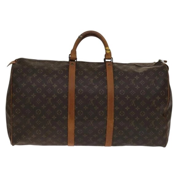 LOUIS VUITTON Monogram Keepall 60 Boston Bag M41422 LV Auth bs28846 - Picture 2 of 16